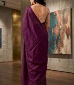 purple color beautiful woven designer tissue fabric saree