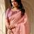 peach color beautiful woven designer tissue fabric saree