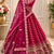 Pink color Beads Handwork Motif Work Dori Embroidered Zari and Sequence work silk blend Lehenga choli set