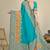 Premium  sky blue  row pashmina silk blend party wear saree with blouse