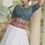 Women’s Navratri Special Cora Cotton Bandhej Lehenga Choli with Gamthi Embroidery, Gota Patti & Lace Work