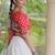Navratri Cora Cotton Bandhej Lehenga Choli with Gamthi Embroidery Gota Patti & Lace Work - free size