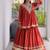 Navratri Special Women’s Kora Cotton Lehenga Choli with Zari Gota Patti & Real Mirror Work