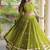 Women’s Navratri Special Bandhej Print Faux Georgette Lehenga Choli with Sequins, Zari Embroidery & Gota Lace