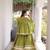 Navratri Kora Cotton Lehenga Choli with Zari Gota Patti & Real Mirror Work - free size
