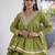 Navratri Kora Cotton Lehenga Choli with Zari Gota Patti & Real Mirror Work - free size