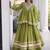 Navratri Kora Cotton Lehenga Choli with Zari Gota Patti & Real Mirror Work - free size