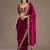 Catching maroon tissue silk zari and sequins embroidered indian latest design traditional saree