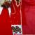 Red Color Embroidery And Sequence Work Faux Georgette Salwar Suit