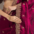 Catching maroon tissue silk zari and sequins embroidered indian latest design traditional saree