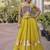 Navratri Roman Silk Lehenga Choli with Pan Patti Gota & Mirror Lace Work - free size