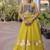 Navratri Roman Silk Lehenga Choli with Pan Patti Gota & Mirror Lace Work - free size