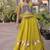 Navratri Roman Silk Lehenga Choli with Pan Patti Gota & Mirror Lace Work - free size