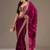 Catching maroon tissue silk zari and sequins embroidered indian latest design traditional saree
