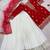 red color beautiful embroidery and sequence work silk blend kurti palazzo set