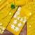 women's yellow unstitched roman silk dress material with embroidered dupatta