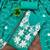 women's sea green unstitched roman silk dress material with embroidered dupatta