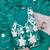 women's sea green unstitched roman silk dress material with embroidered dupatta