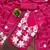 women's magenta unstitched roman silk dress material with embroidered dupatta