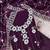 women's purple unstitched georgette dress material with embroidered dupatta