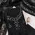 women's black unstitched georgette dress material with embroidered dupatta