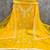 women's yellow unstitched georgette dress material with embroidered dupatta
