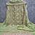 women's olive green unstitched georgette dress material with embroidered dupatta