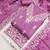 women's lavender unstitched jalpari cotton dress material with embroidered dupatta