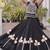 Navratri Roman Silk Lehenga Choli with Pan Patti Gota & Mirror Lace Work - free size