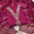 women's magenta unstitched chanderi cotton dress material with emblished dupatta
