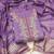 women's voilet unstitched chanderi cotton dress material with emblished dupatta