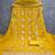women's mustard unstitched georgette dress material with embroidered dupatta
