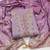 women's lavender unstitched chanderi cotton dress material with emblished dupatta