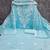 women's sky blue unstitched chanderi cotton dress material with embroidered dupatta