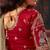 Beige organza handwork motif work crystal beads work saree with blouse