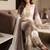White Color  Embroidery Work  Georgette Salwar Suit