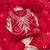 women's red unstitched cembric cotton dress material with printed dupatta
