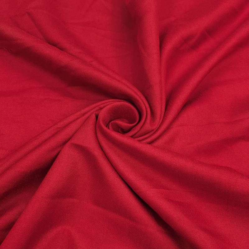 women's red unstitched cembric cotton dress material with printed dupatta