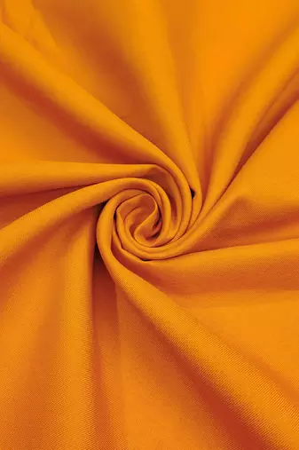 women's orange unstitched cembric cotton dress material with printed dupatta