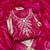 women's pink unstitched cembric cotton dress material with printed dupatta