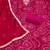 women's pink unstitched cembric cotton dress material with printed dupatta