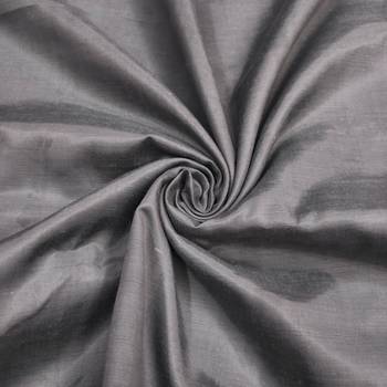 women's grey unstitched banarasi cotton dress material with woven dupatta 3