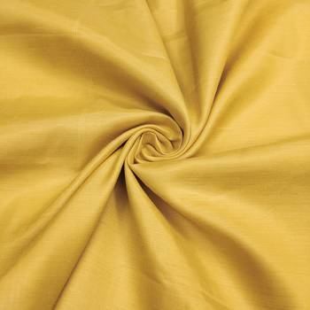 women's mustard unstitched banarasi cotton dress material with woven dupatta 3