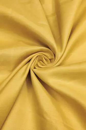 women's mustard unstitched banarasi cotton dress material with woven dupatta