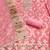 women's pink unstitched banarasi cotton dress material with woven dupatta