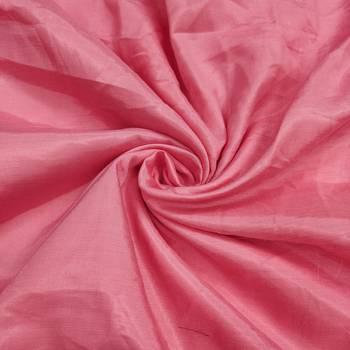 women's pink unstitched banarasi cotton dress material with woven dupatta 3