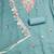 women's sea green unstitched p v cotton silk dress material & embroidered dupatta