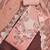 women's peach unstitched p v cotton silk dress material with embroidered dupatta