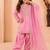 Designer party wear heavy silk kids top farshi plazzo & dupatta set