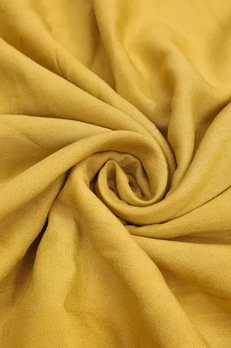 women's mustard unstitched banarasi cotton dress material with emblished dupatta